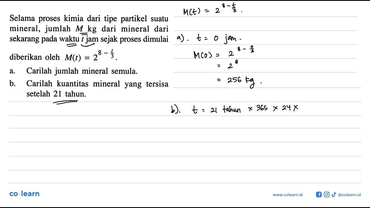 Selama proses kimia dari tipe partikel suatu mineral,