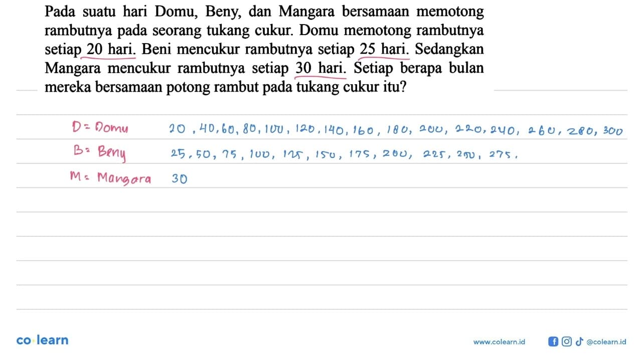 Pada suatu hari Domu Beny, dan Mangara bersamaan memotong