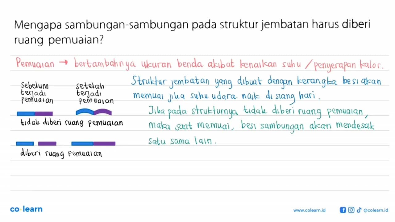 Mengapa sambungan-sambungan pada struktur jembatan harus