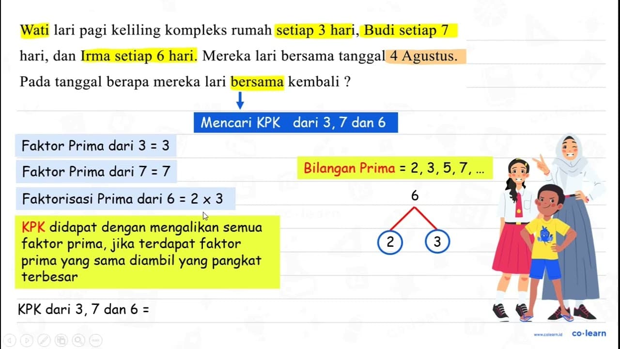 Wati lari pagi keliling kompleks rumah setiap 3 hari, Budi