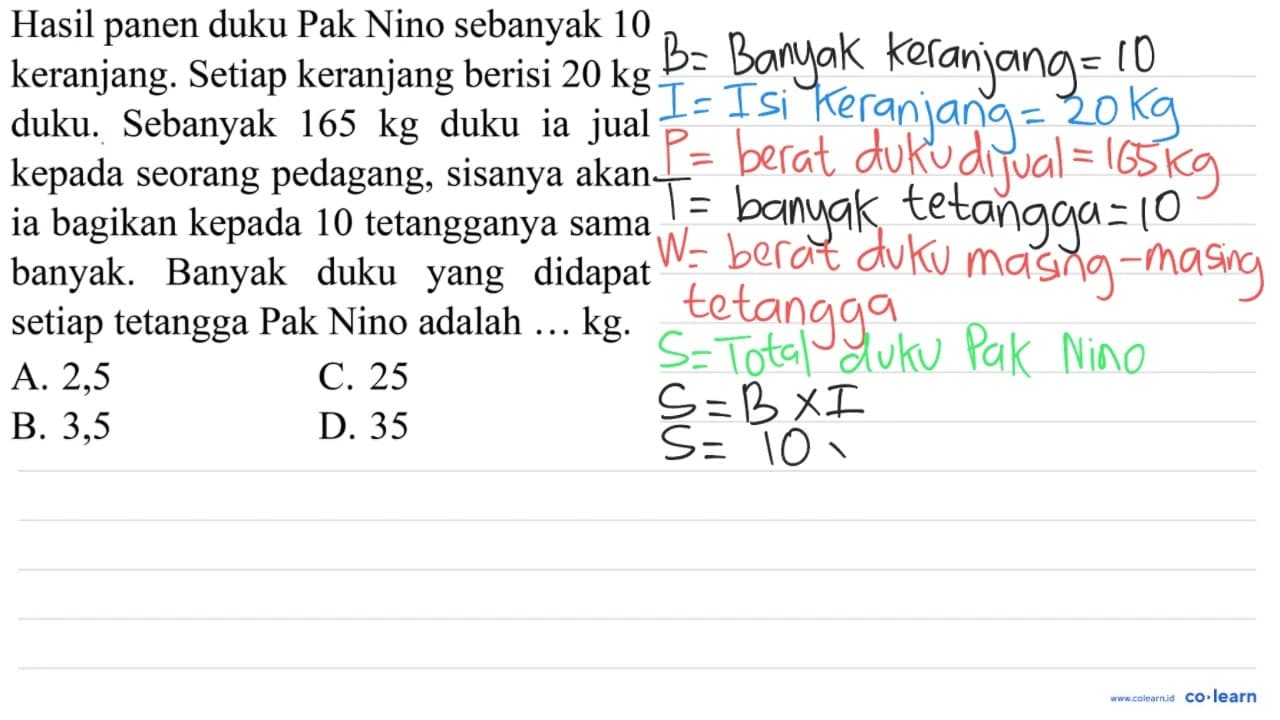 Hasil panen duku Pak Nino sebanyak 10 keranjang. Setiap