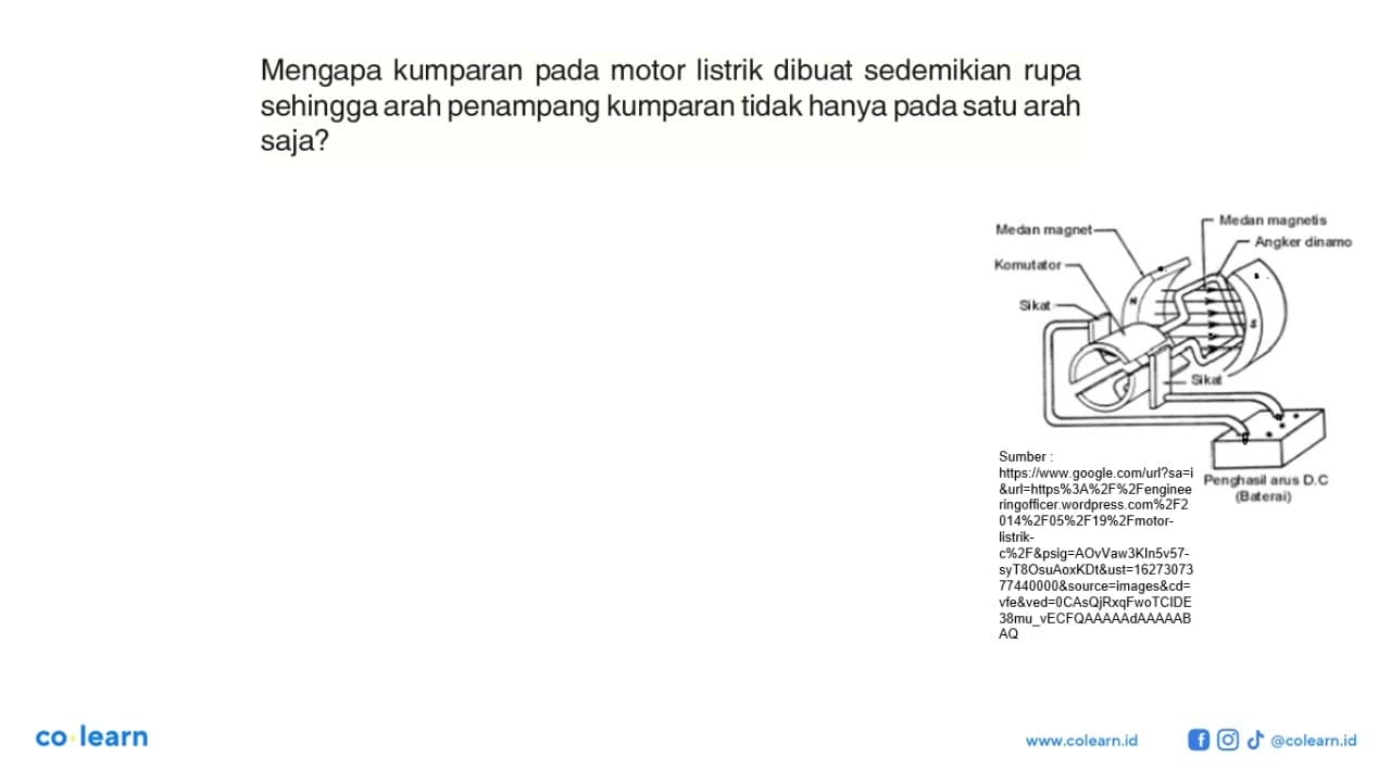 Mengapa kumparan pada motor listrik dibuat sedemikian rupa