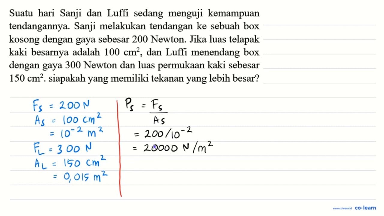 Suatu hari Sanji dan Luffi sedang menguji kemampuan