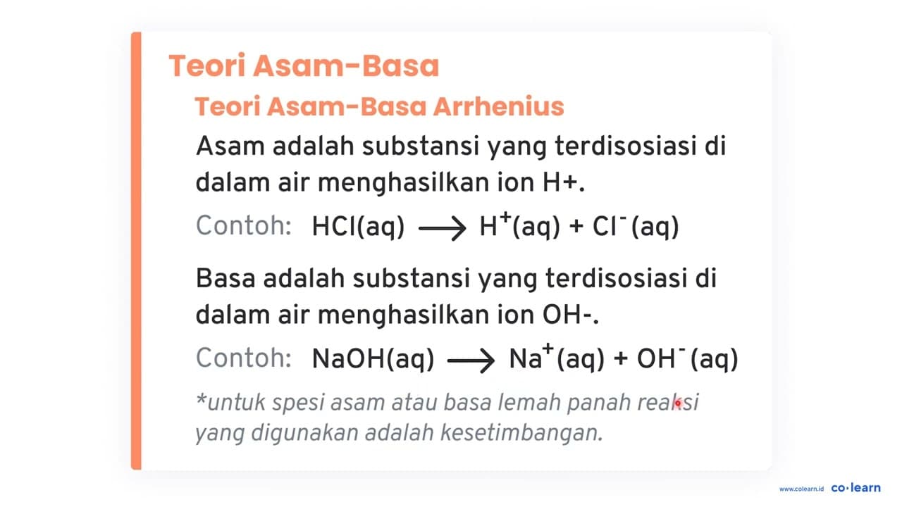 Diketahui beberapa larutan sebagai berikut. a. HCl b.