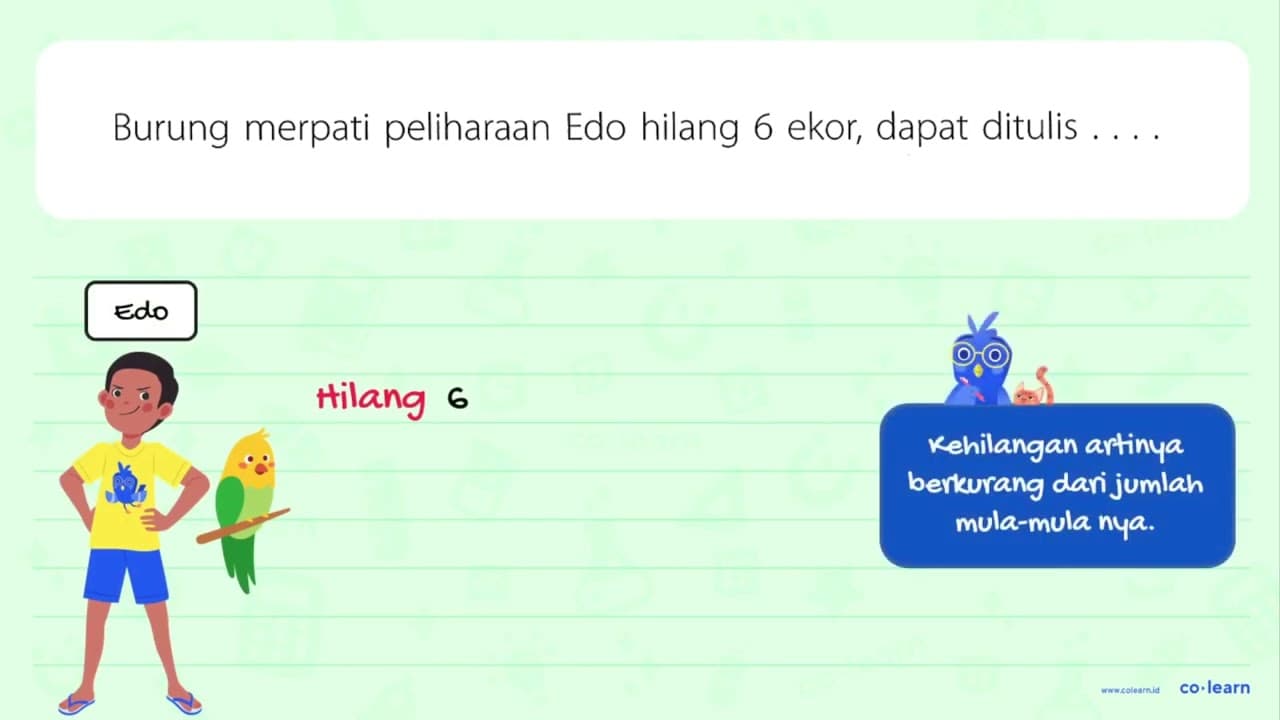 Burung merpati peliharaan Edo hilang 6 ekor, dapat ditulis