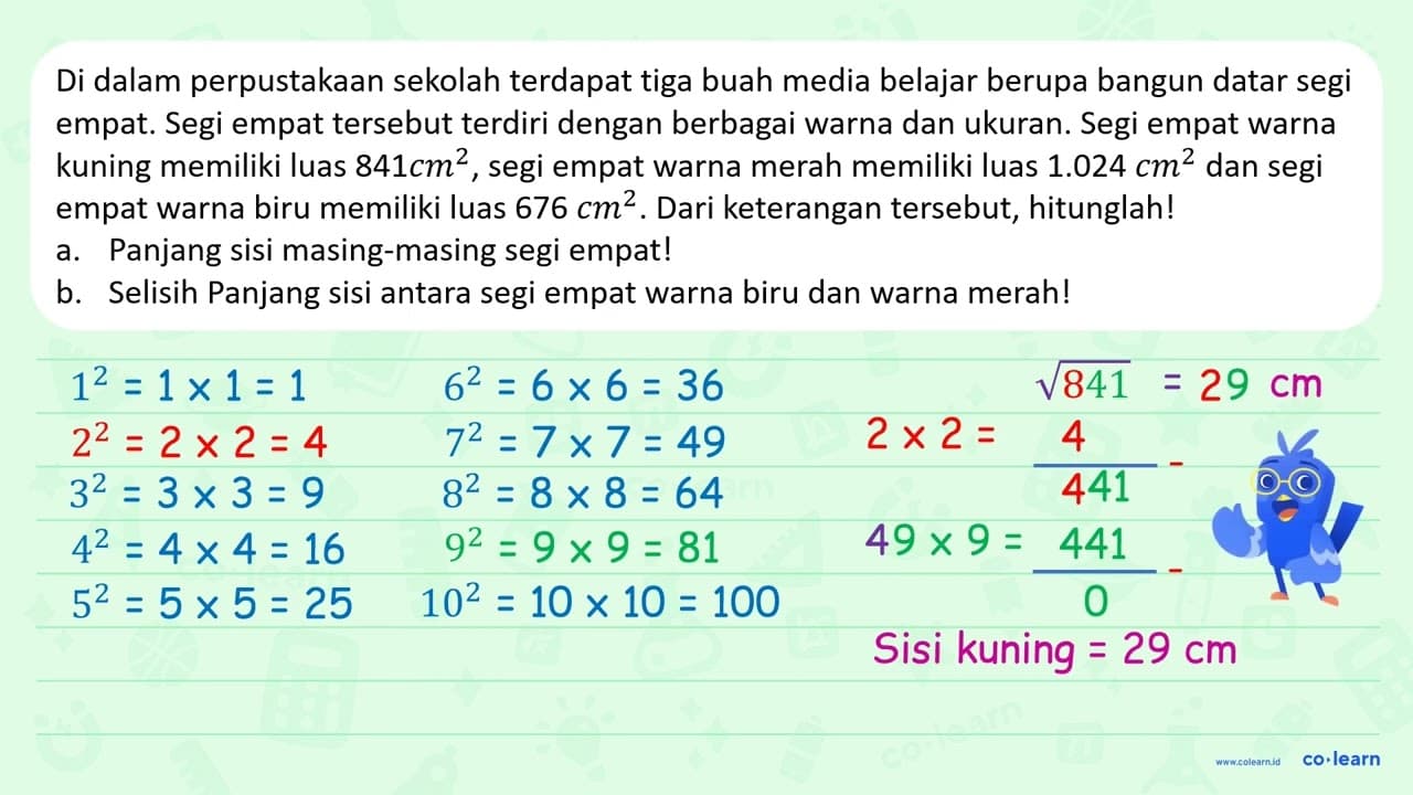 Di dalam perpustakaan sekolah terdapat tiga buah media