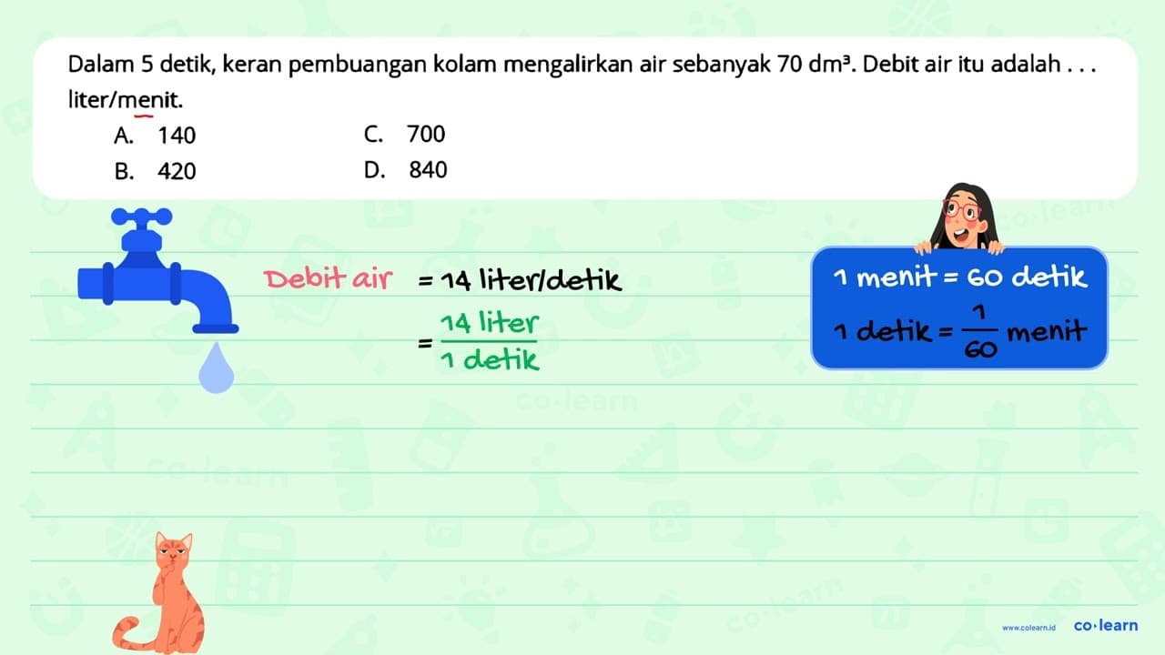 Dalam 5 detik, keran pembuangan kolam mengalirkan air