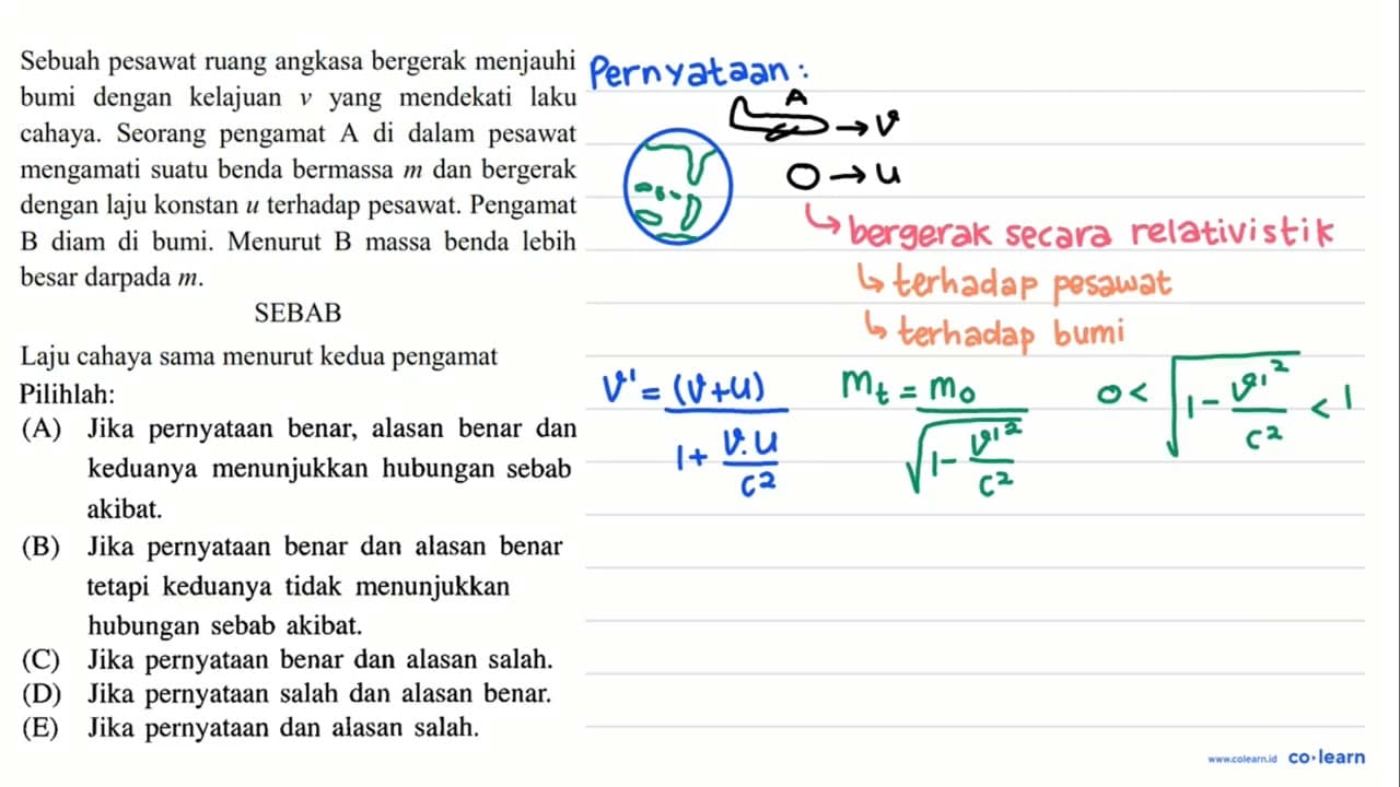 Sebuah pesawat ruang angkasa bergerak menjauhi bumi dengan