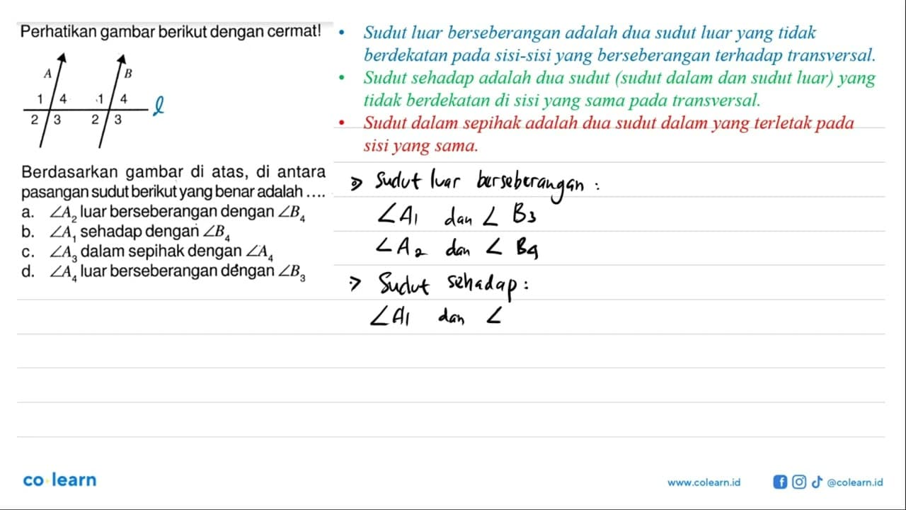 Perhatikan gambar berikut dengan cermat! Berdasarkan gambar