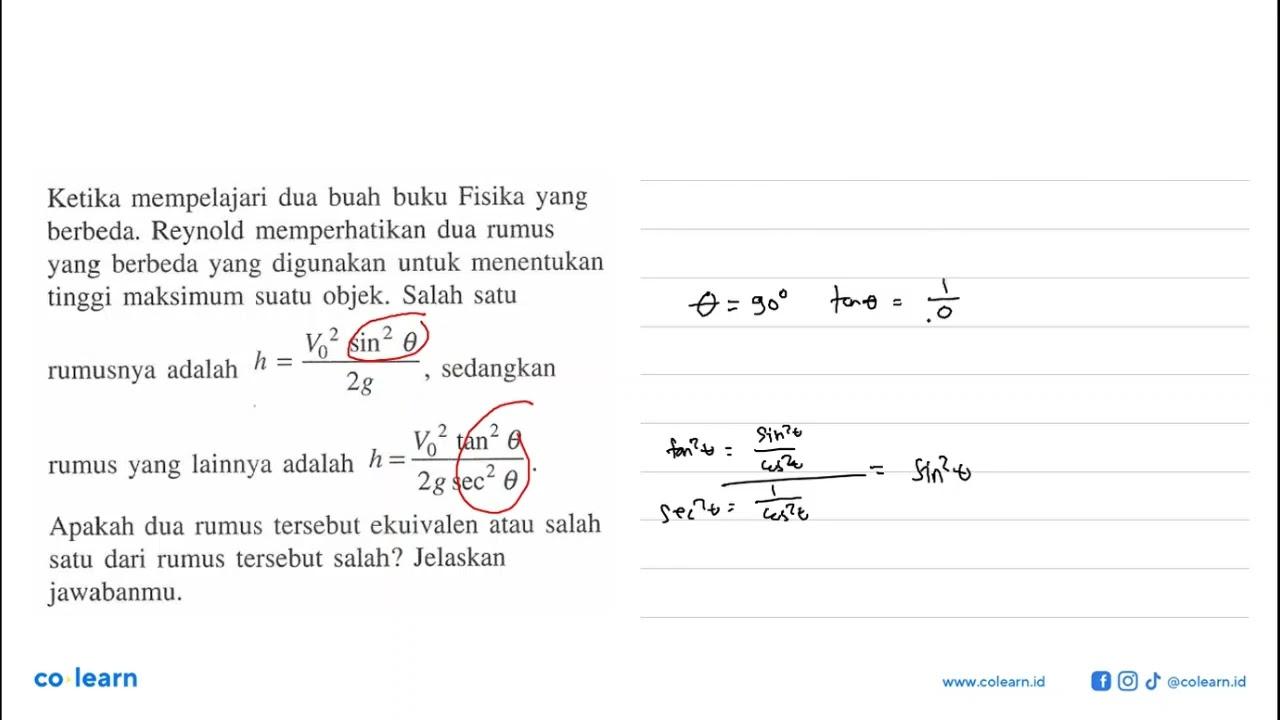 Ketika mempelajari dua buah buku Fisika yang berbeda.