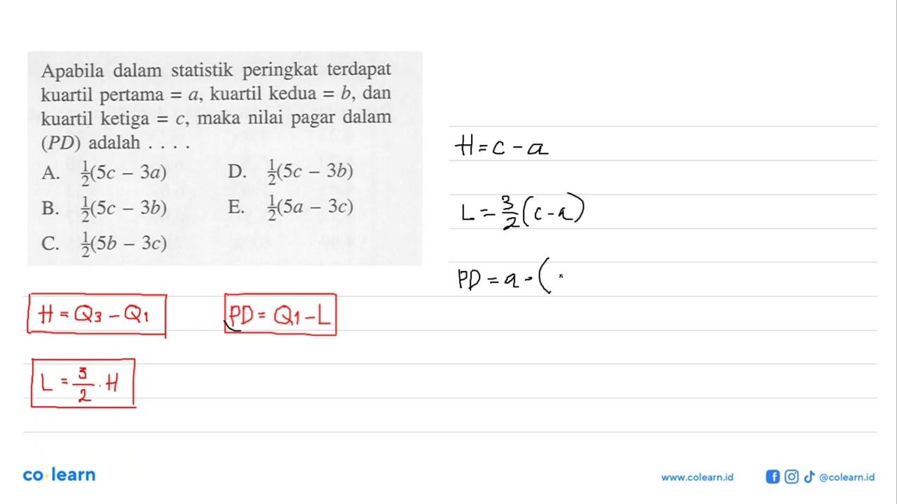 Apabila dalam statistik peringkat terdapat kuartil