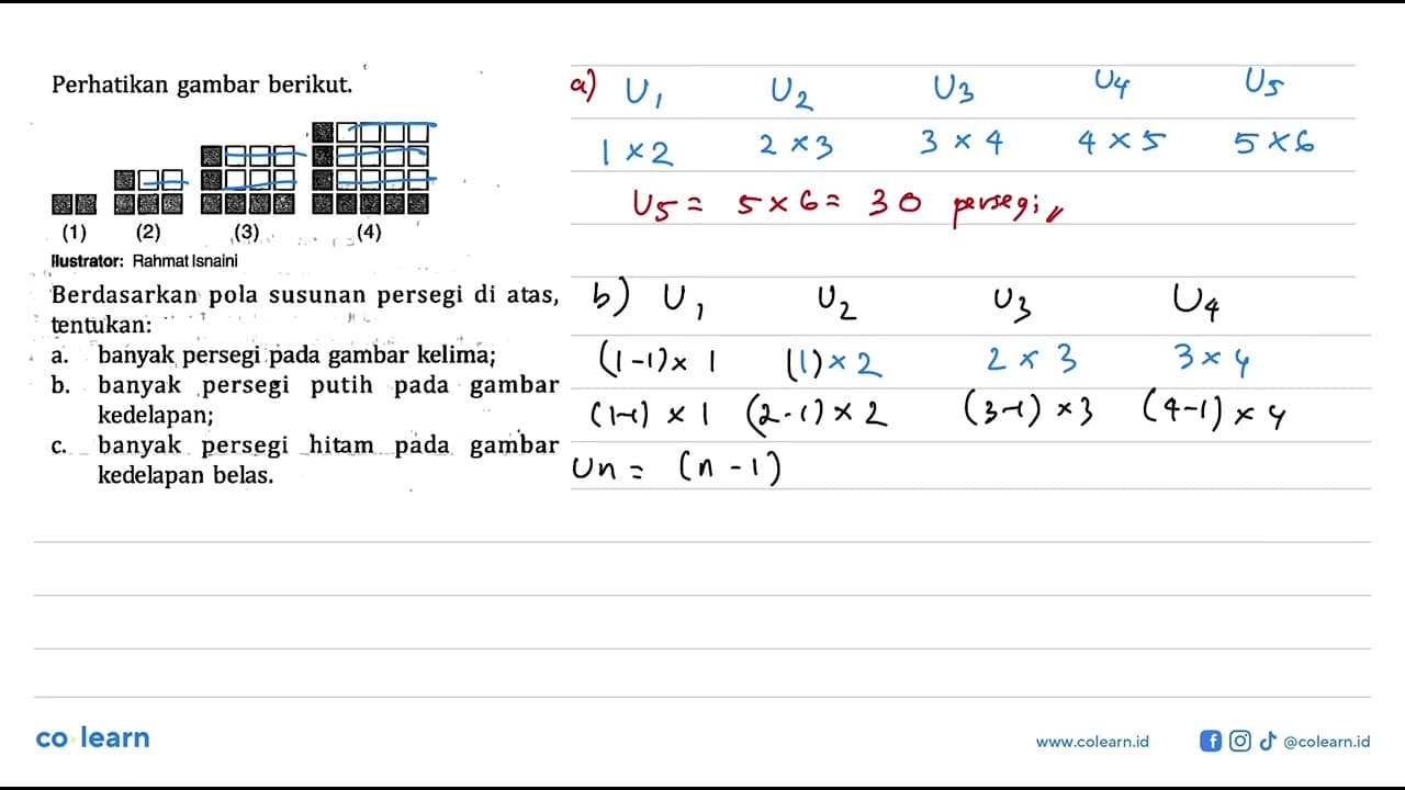 Perhatikan gambar berikut (1) (2) (3) (4) Berdasarkan pola