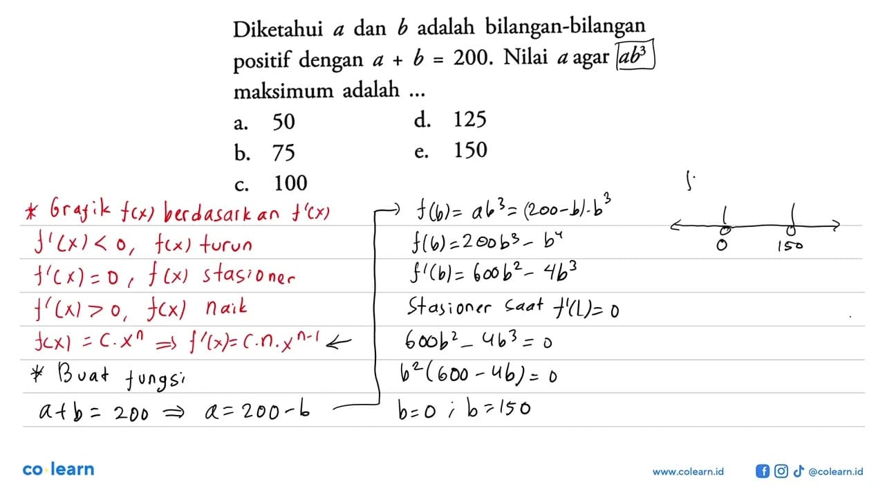 Diketahui a dan b adalah bilangan-bilangan positif dengan