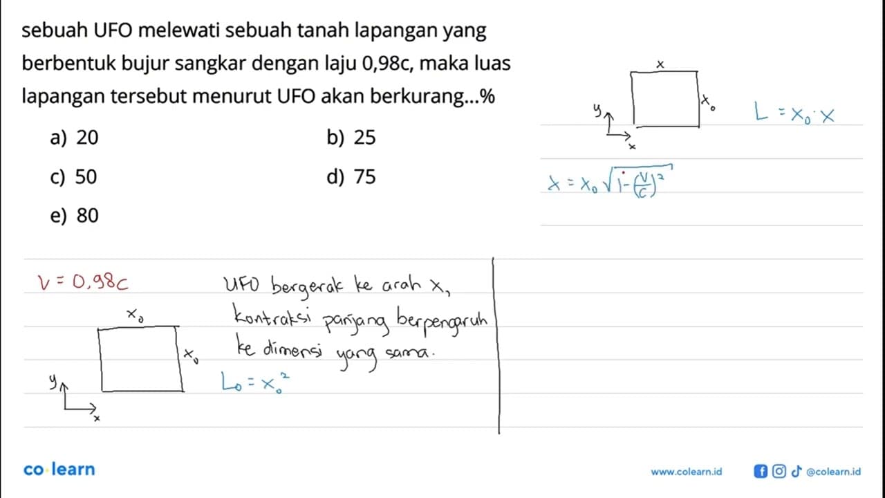 sebuah UFO melewati sebuah tanah lapangan yang berbentuk