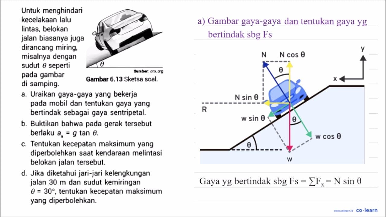 Untuk menghindari kecelakAn lalu lintas, belokan jalan