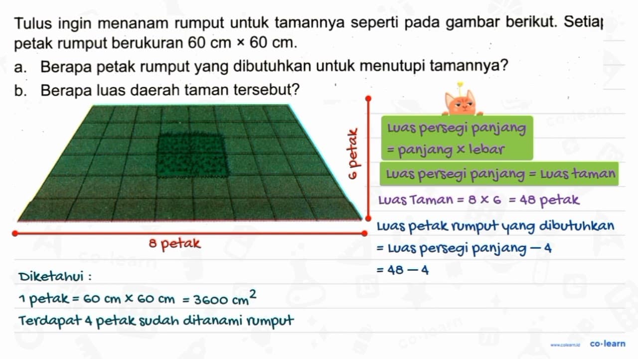 Tulus ingin menanam rumput untuk tamannya seperti pada