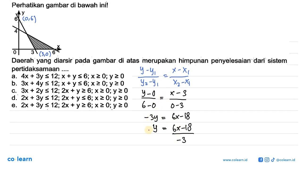 Perhatikan gambar di bawah ini! Daerah yang diarsir pada