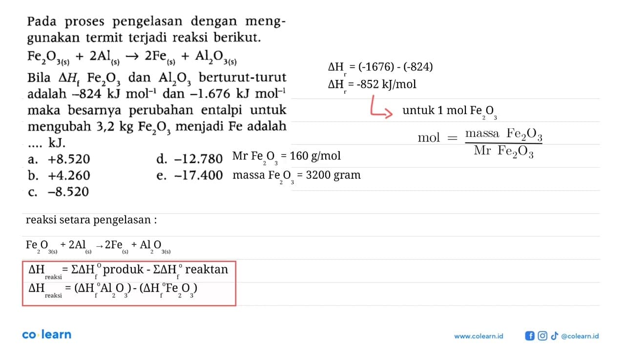 Pada proses pengelasan dengan menggunakan termit terjadi