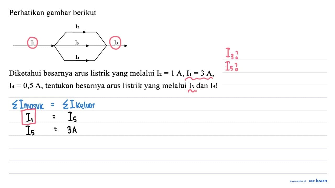 Perhatikan gambar berikut Diketahui besarnya arus listrik