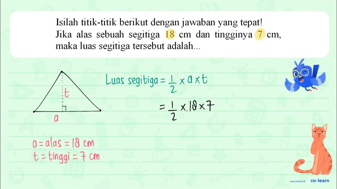 Isilah titik-titik berikut dengan jawaban yang tepat! Jika