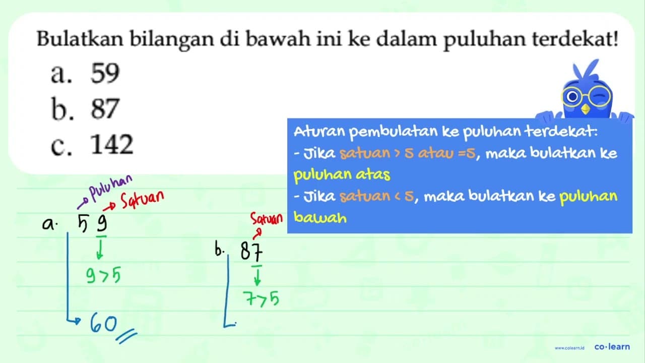 a. 59 b. 87 c. 142