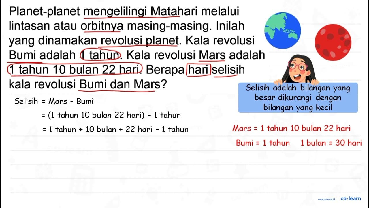 Planet-planet mengelilingi Matahari melalui lintasan atau