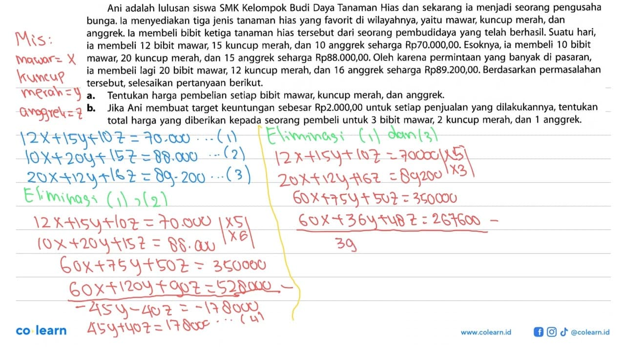 Ani adalah lulusan siswa SMK Kelompok Budi Daya Tanaman