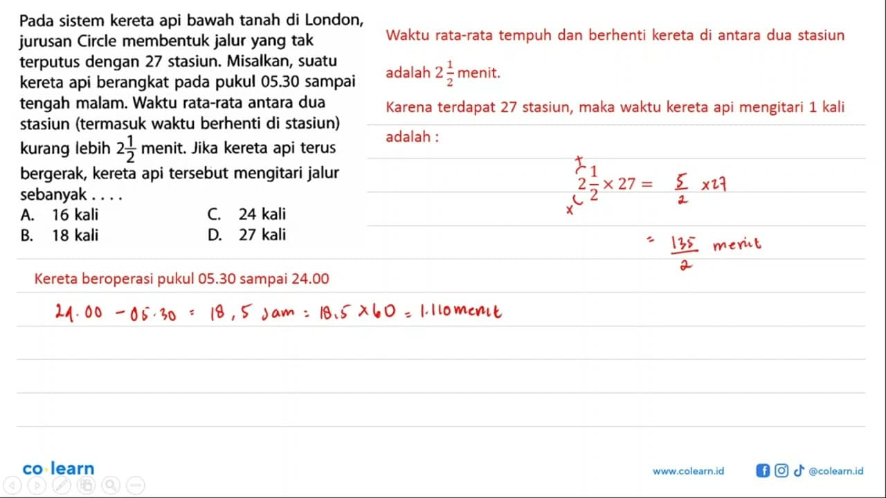 Pada sistem kereta api bawah tanah di London, jurusan