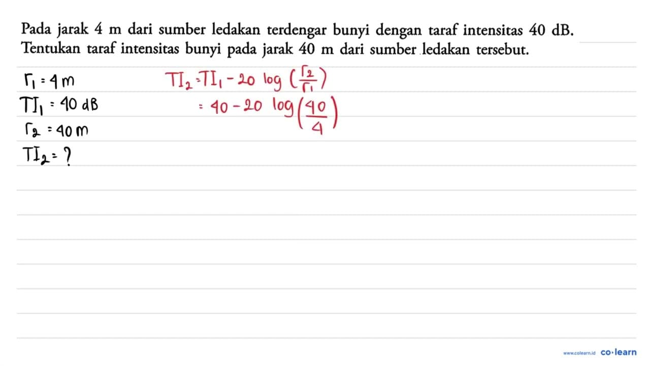 Jika diperlukan, ambil g=10 m / s^2 . Pada jarak 4 m dari