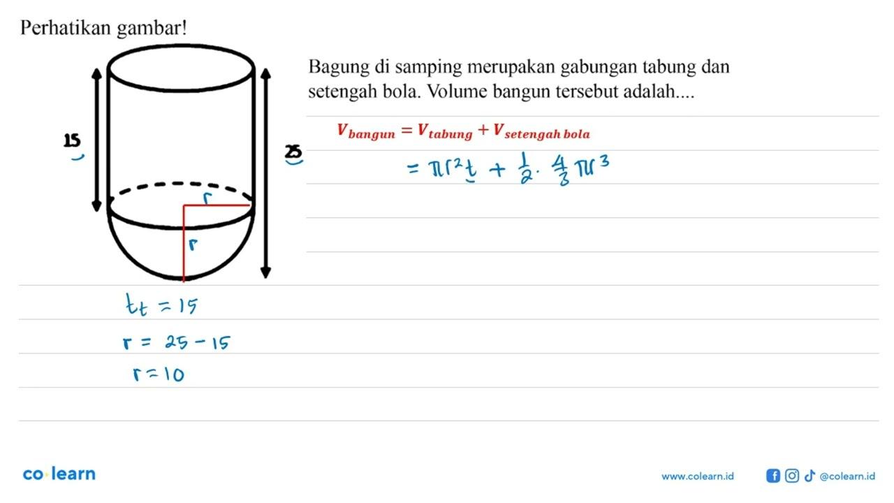 Perhatikan gambar!Bagung di samping merupakan gabungan