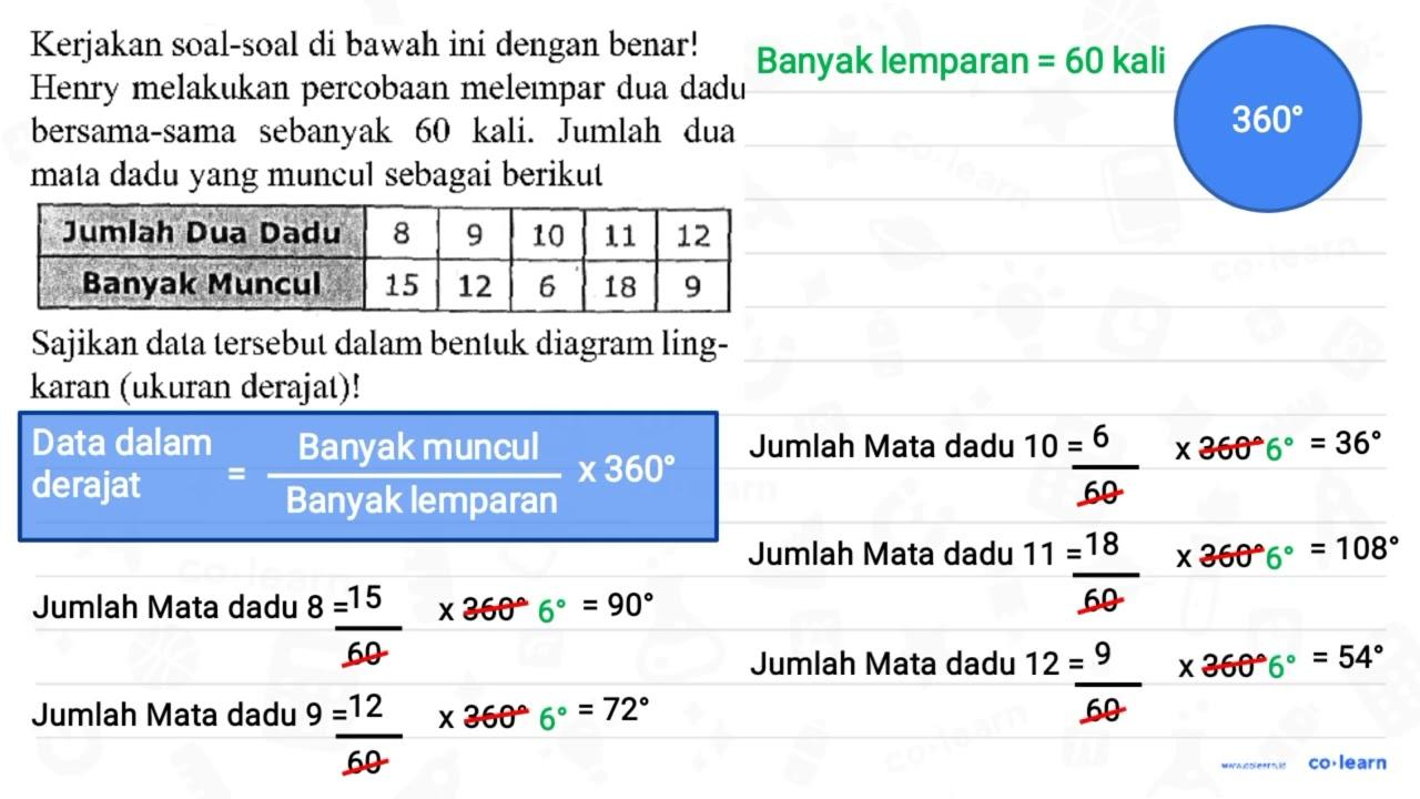 Kerjakan soal-soal di bawah ini dengan benar! Henry