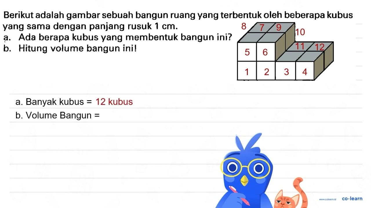 Berikut adalah gambar sebuah bangun ruang yang terbentuk