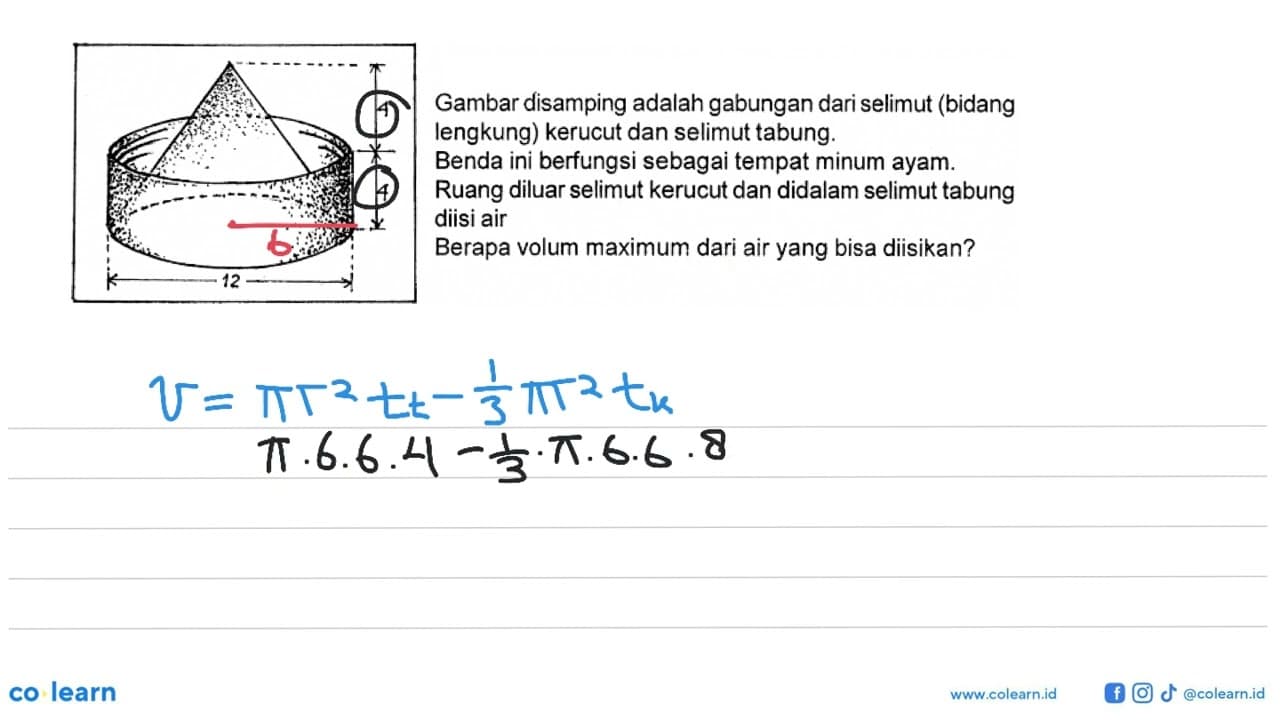 Gambar disamping adalah gabungan dari selimut (bidang