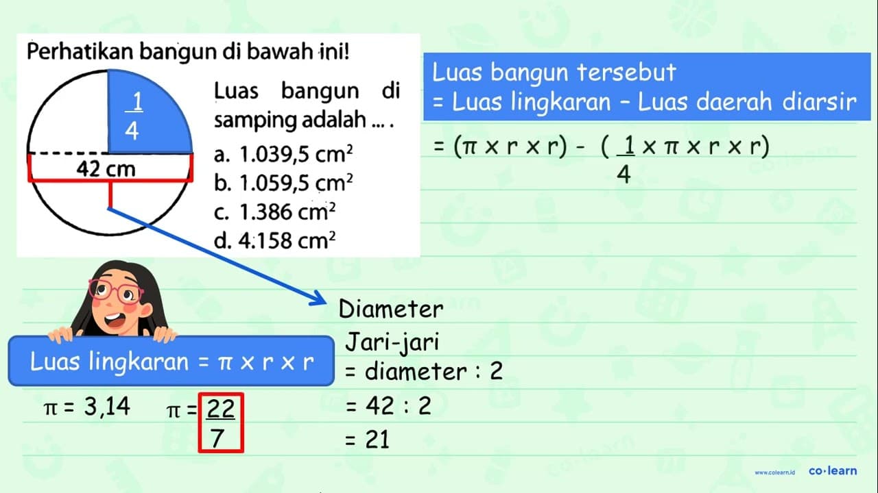 Perhatikan bangun di bawah ini! 42 cm Luas bangun di