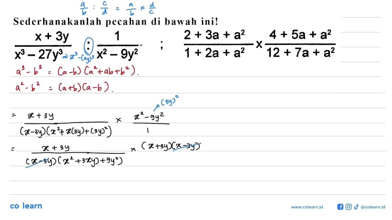 Sederhanakanlah pecahan di bawah ini!