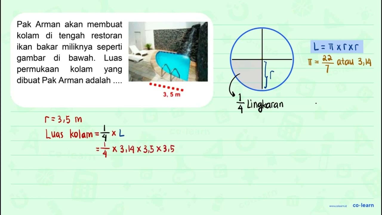 Pak Arman akan membuat kolam di tengah restoran ikan bakar