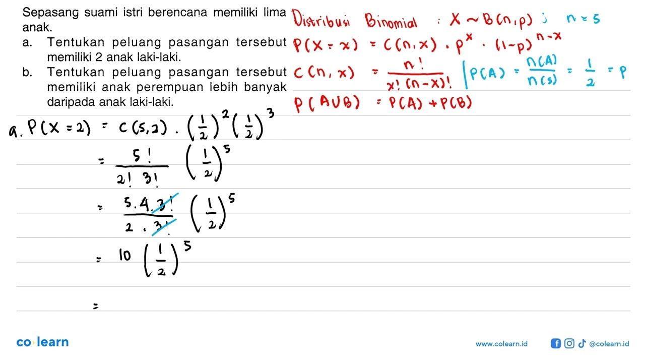 Sepasang suami istri berencana memiliki lima anak.a.