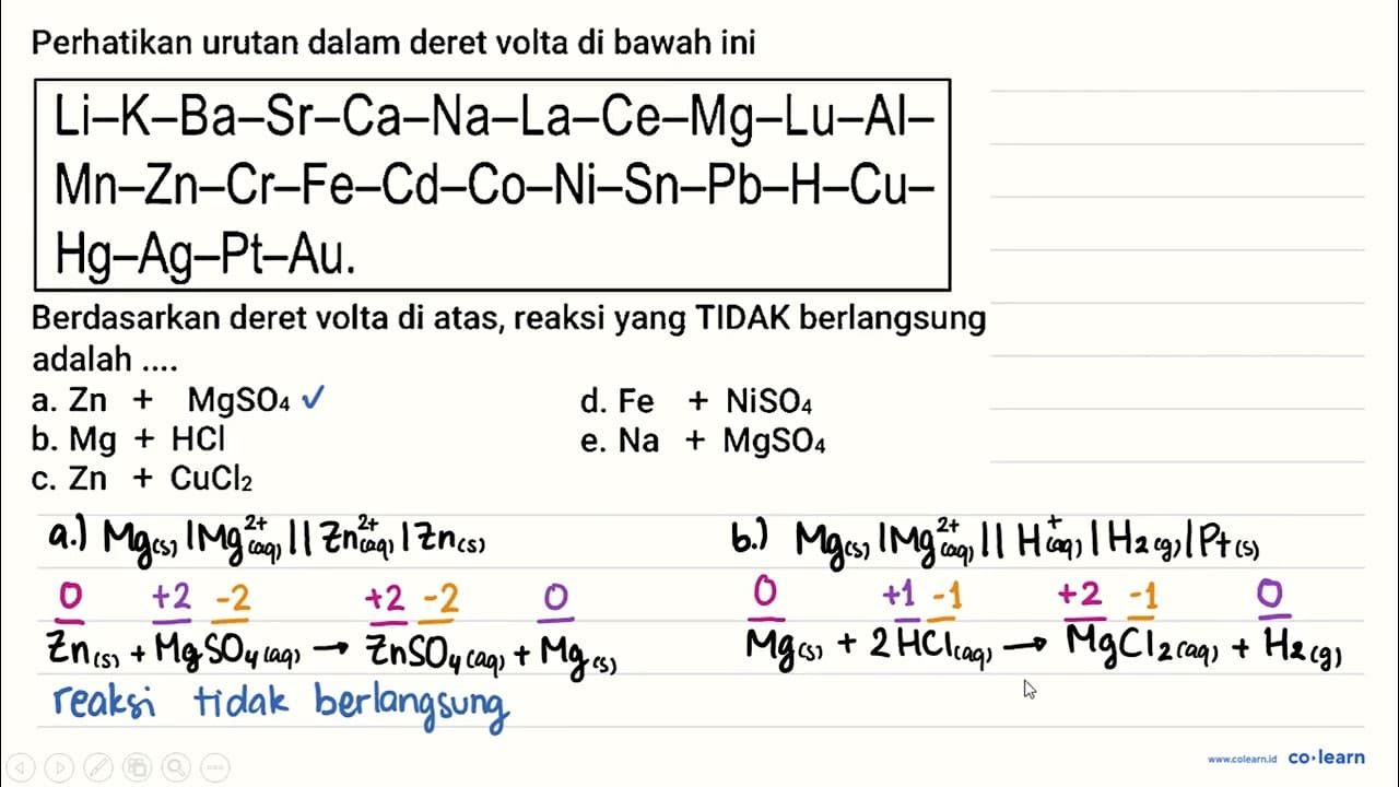 Perhatikan urutan dalam deret volta di bawah ini