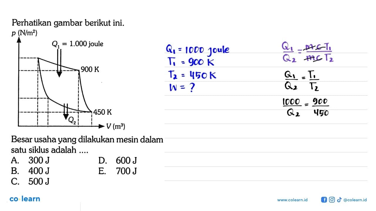 Perhatikan gambar berikut ini. Besar usaha yang dilakukan