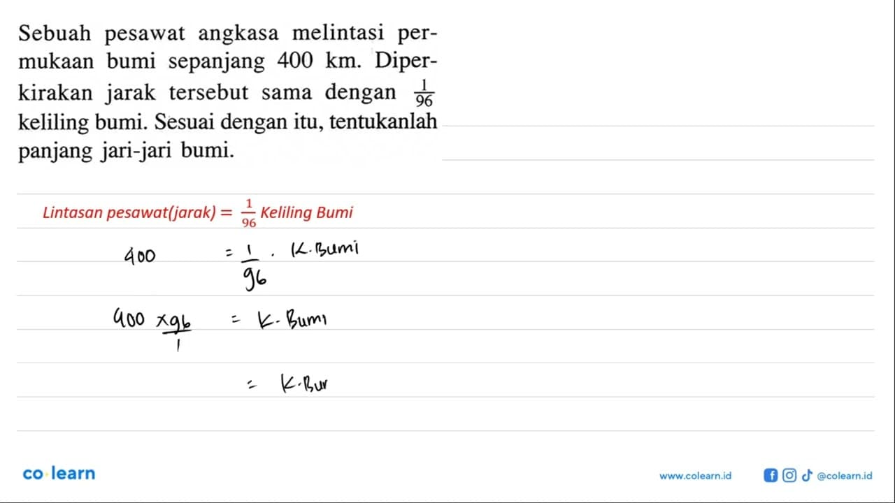 Sebuah pesawat angkasa melintasi permukaan bumi sepanjang