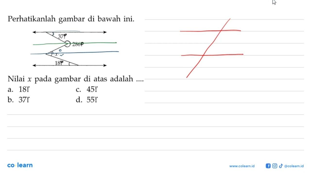 Perhatikanlah gambar di bawah ini.37 gamma 286 x 18