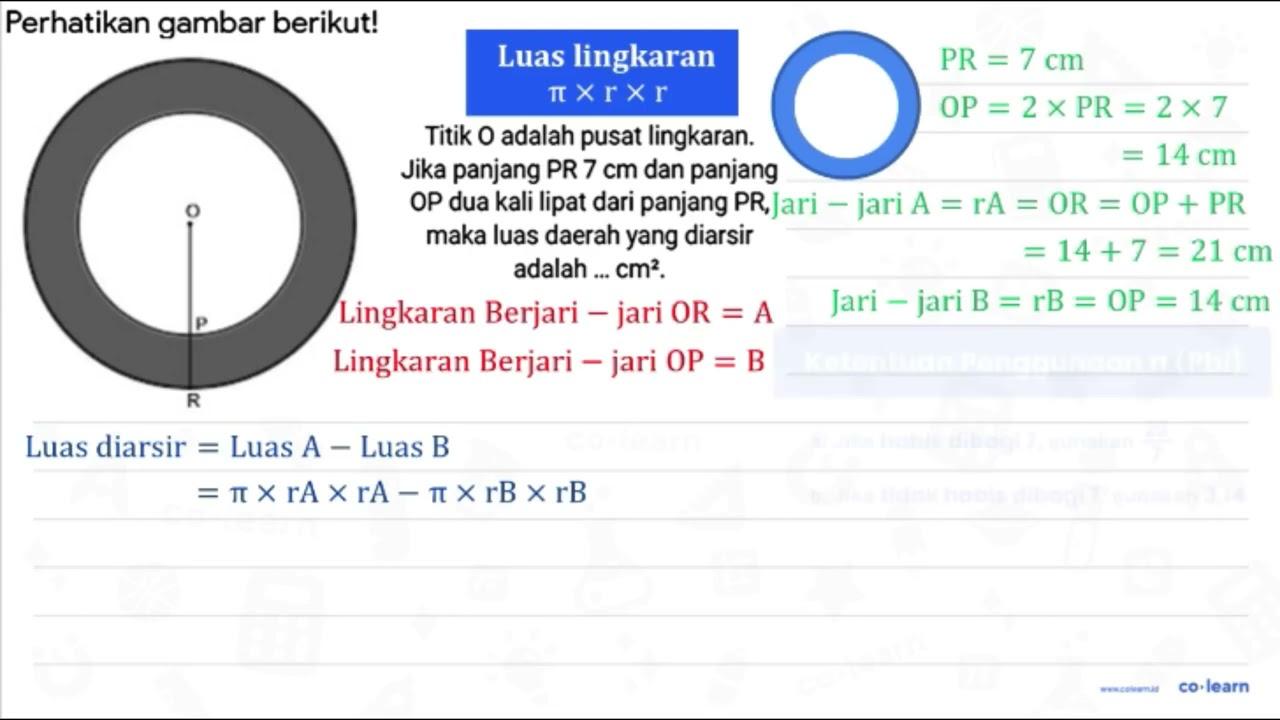 Perhatikan gambar berikut! Titik O adalah pusat lingkaran.