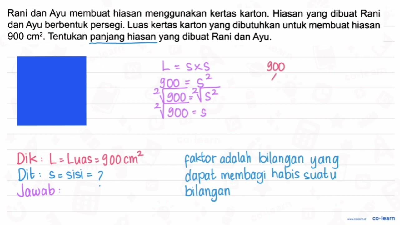 Rani dan Ayu membuat hiasan menggunakan kertas karton.