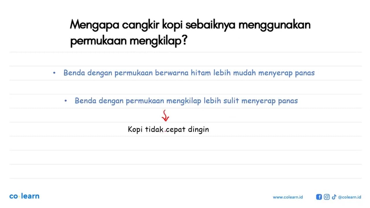 Mengapa cangkir kopi sebaiknya menggunakan permukaan