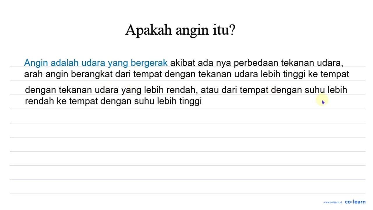 Apakah angin itu?