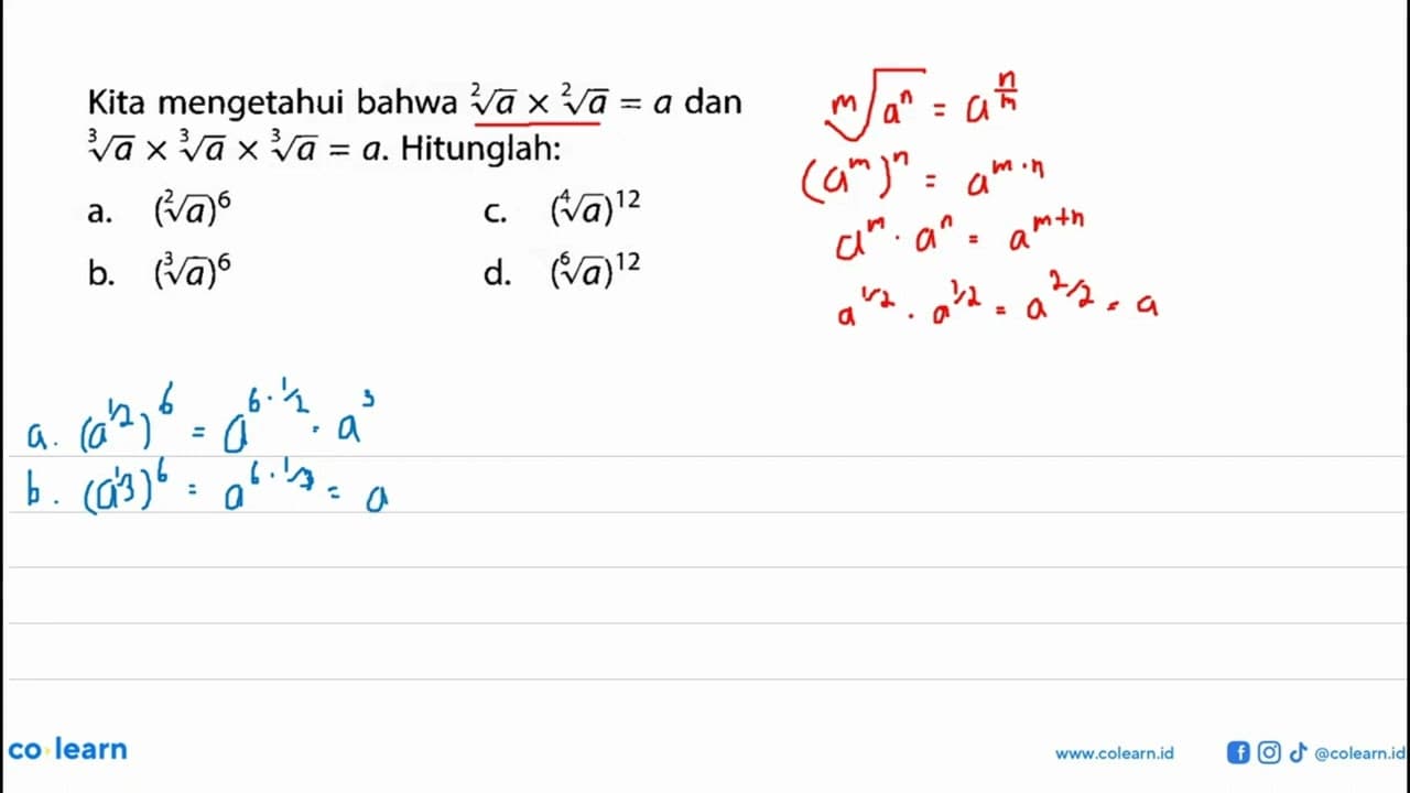 Kita mengetahui bahwa akar(a)xakar(a)=a dan