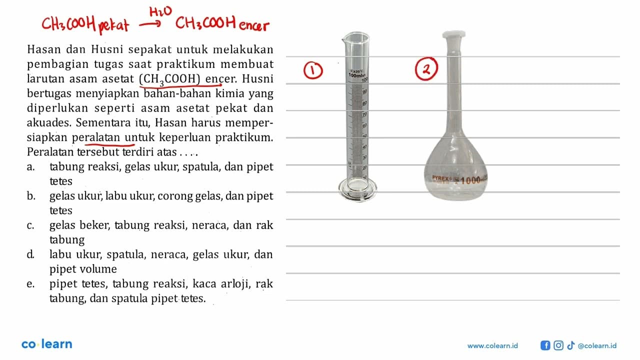 Hasan dan Husni sepakat untuk melakukan pembagian tugas