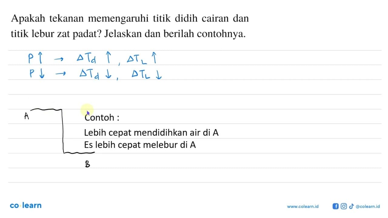 Apakah tekanan memengaruhi titik didih cairan dan titik