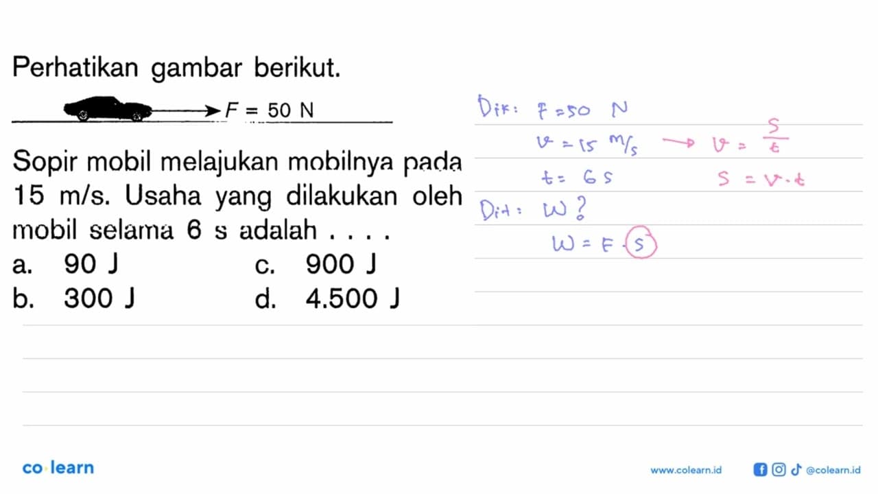 Perhatikan gambar berikut.Sopir mobil melajukan mobilnya