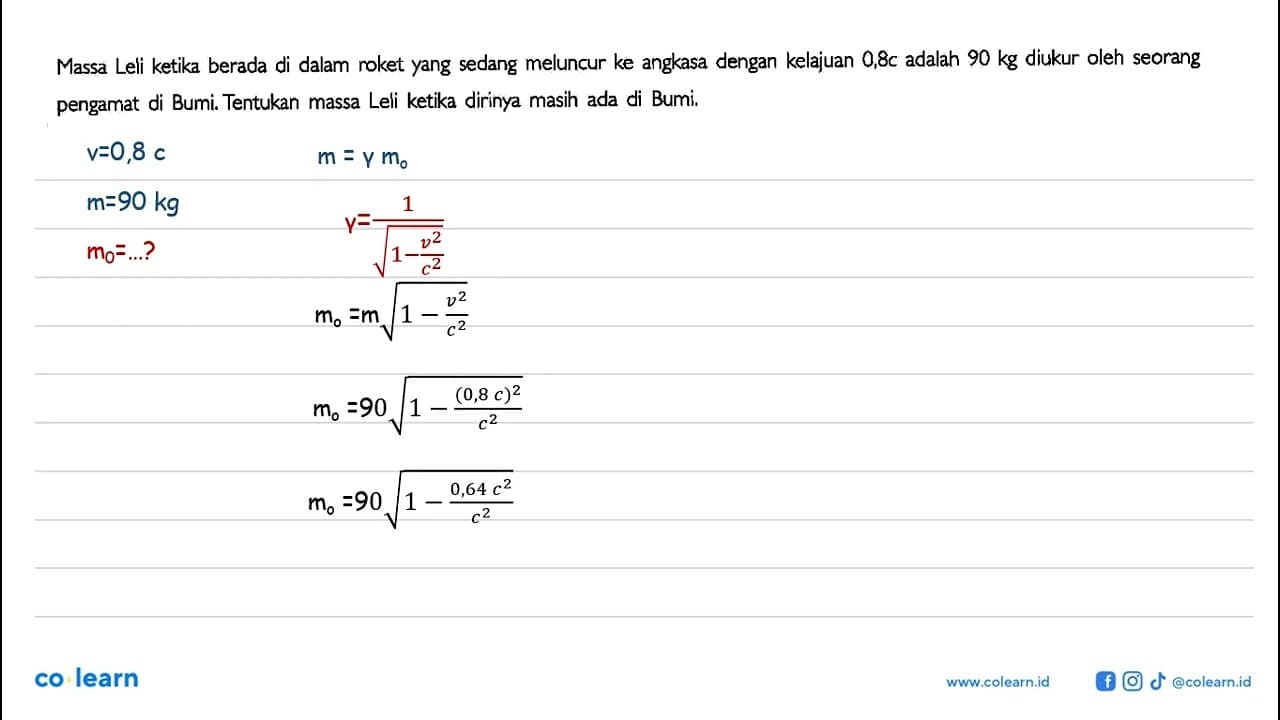 Massa Leli ketika berada di dalam roket yang sedang